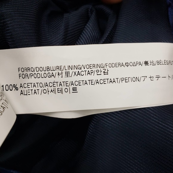 3/$25 Zara Jacquard Blazer Jacket XS Aztec Tribal One Button Cotton Blend Blue - Picture 13 of 13